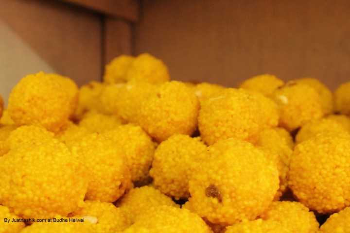 Motichur Laddo at Budha Halwai Nashik