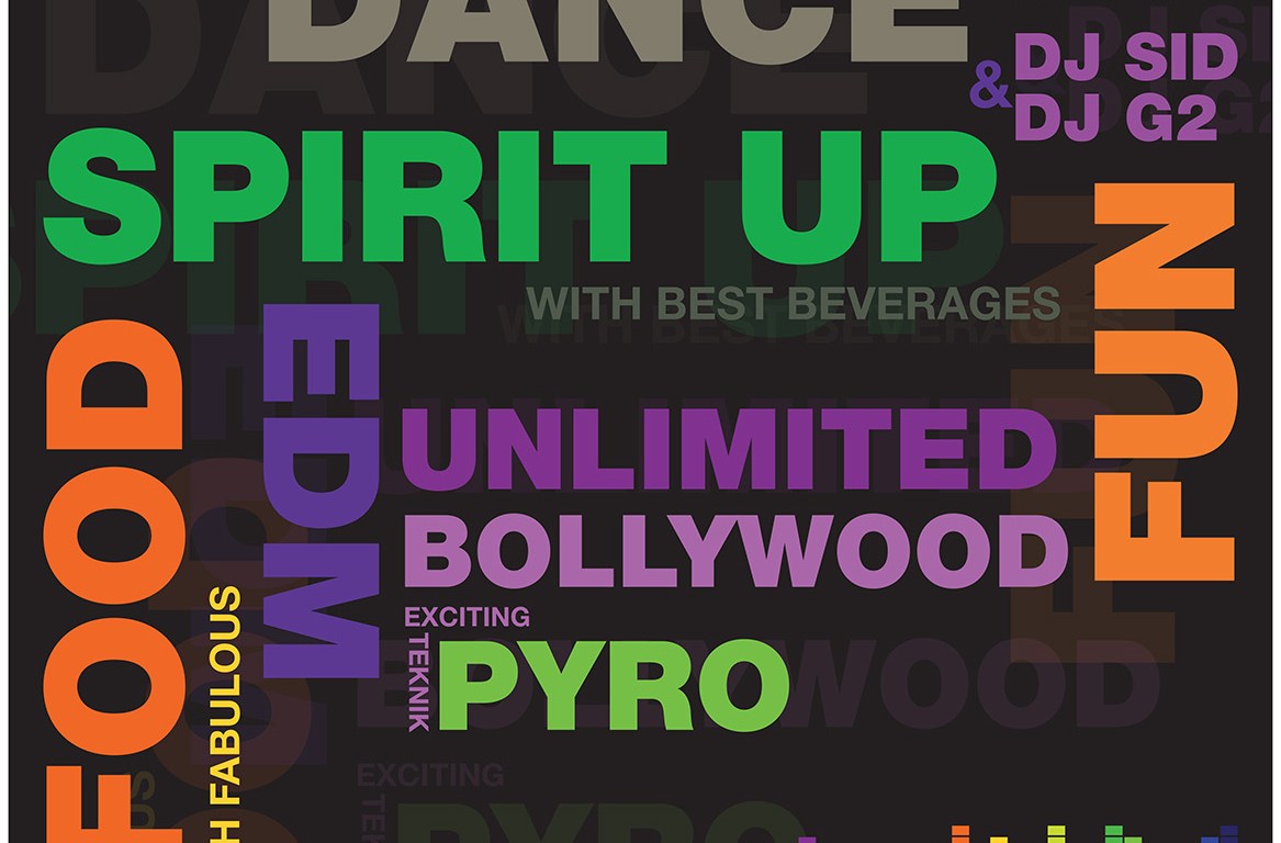 Sula new year party poster