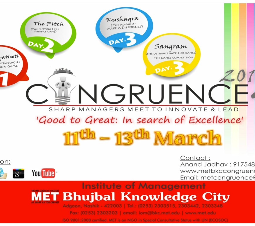 MET Congruence 2013- Institute Of management Festival
