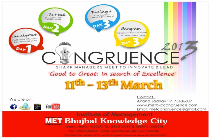 MET Congruence 2013- Institute Of management Festival