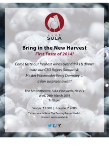 Wine Tasting Sula 2014 Fresh