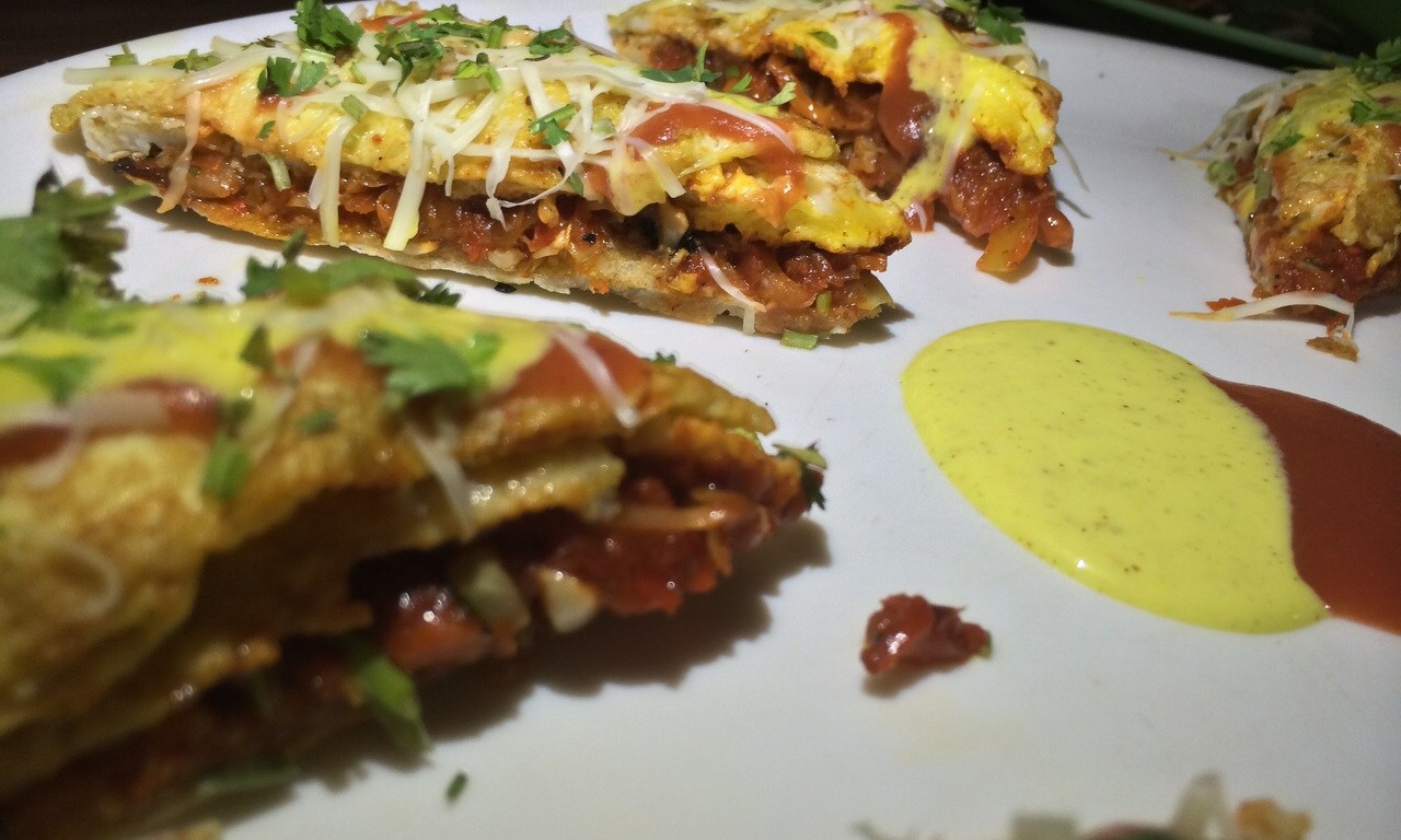 Egg pizza at Sandy's Recipe