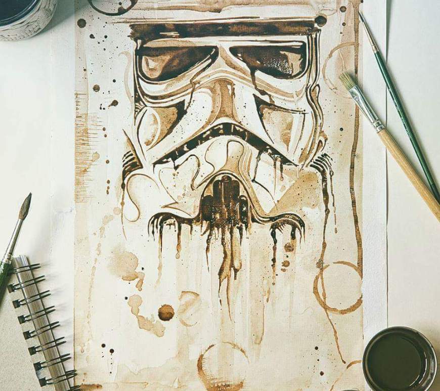 Coffee Painting Demo in Nashik