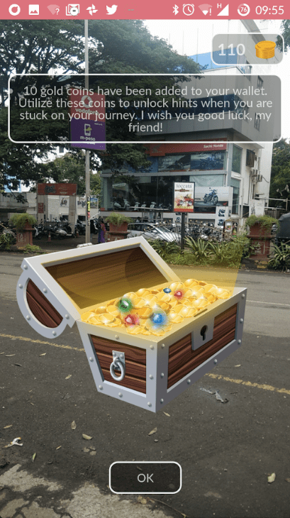 Treasure Hunt Go Pokemon Go like game by Zabuza Labs Nashik