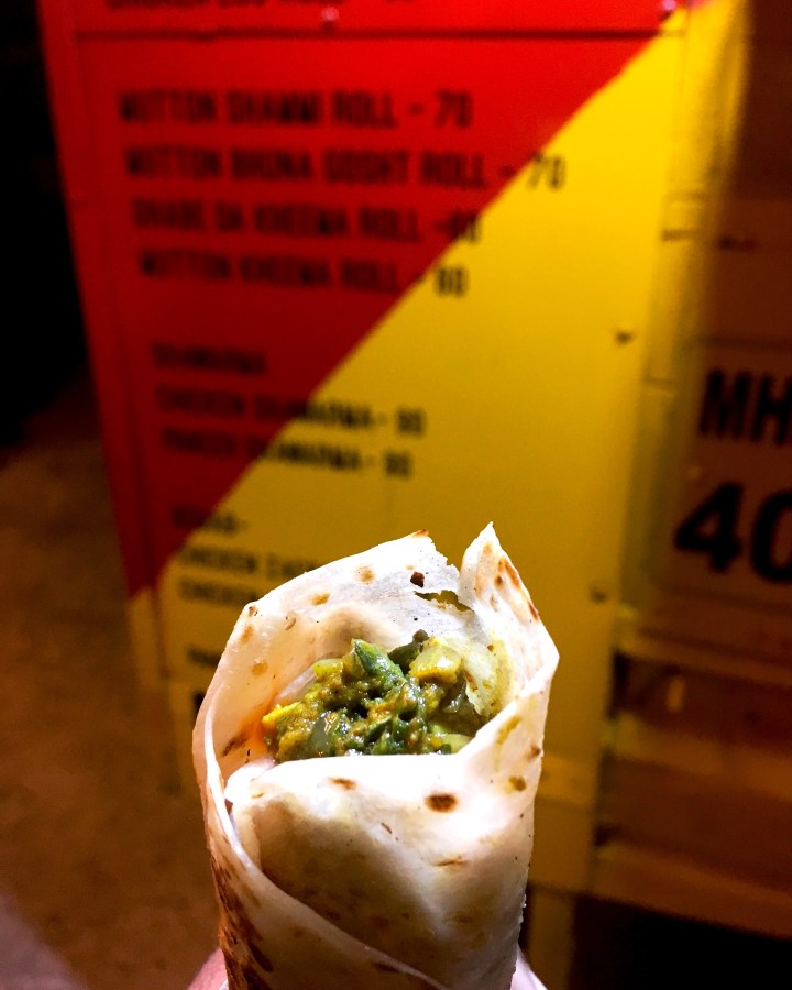 Egg Masala Roll at Nashik Wraps