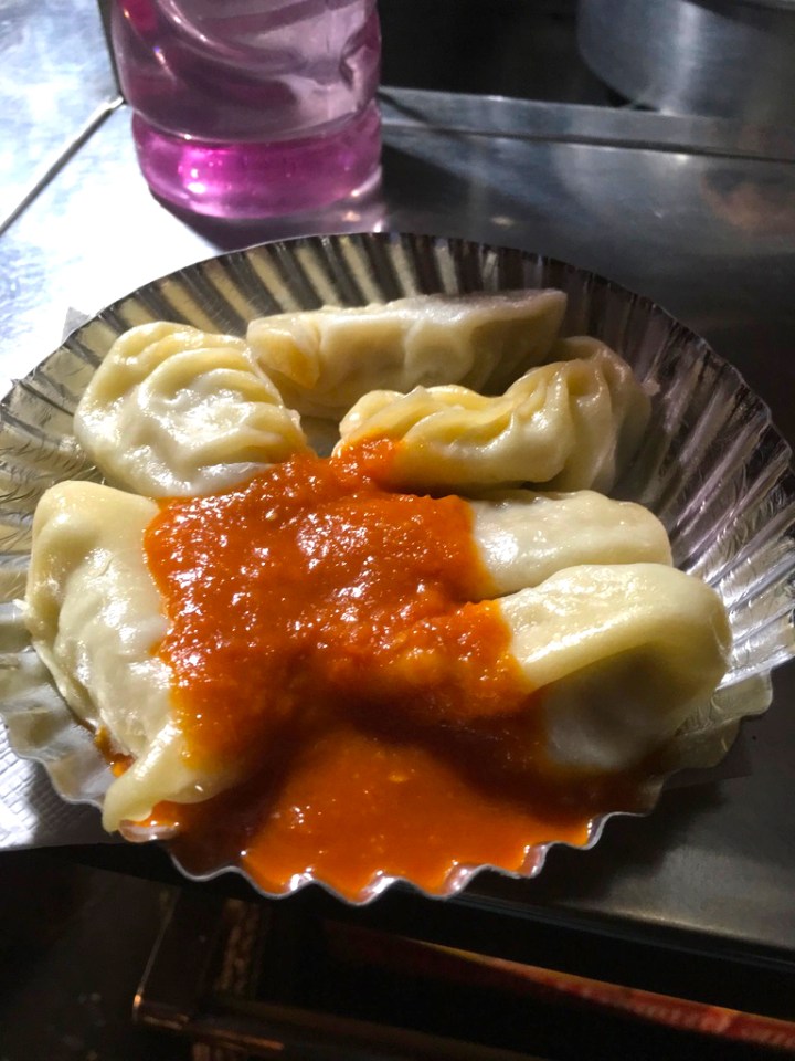 Chicken Momos at College Road