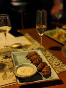 falafe at Sula vineyards